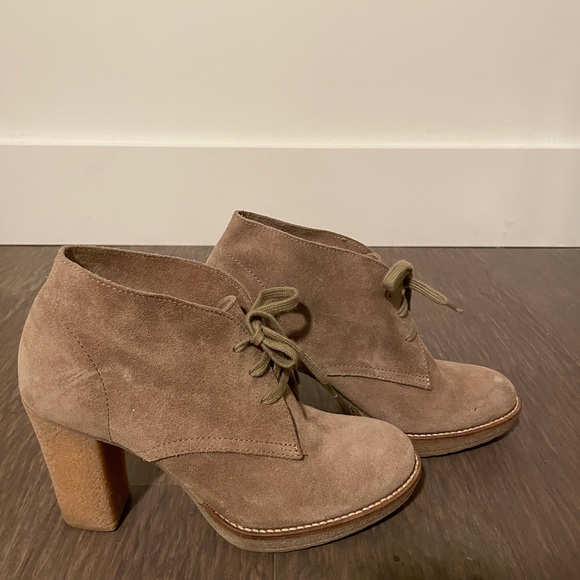 J.Crew beige leather bootie size 8 made in Italy - Picture 8 of 8